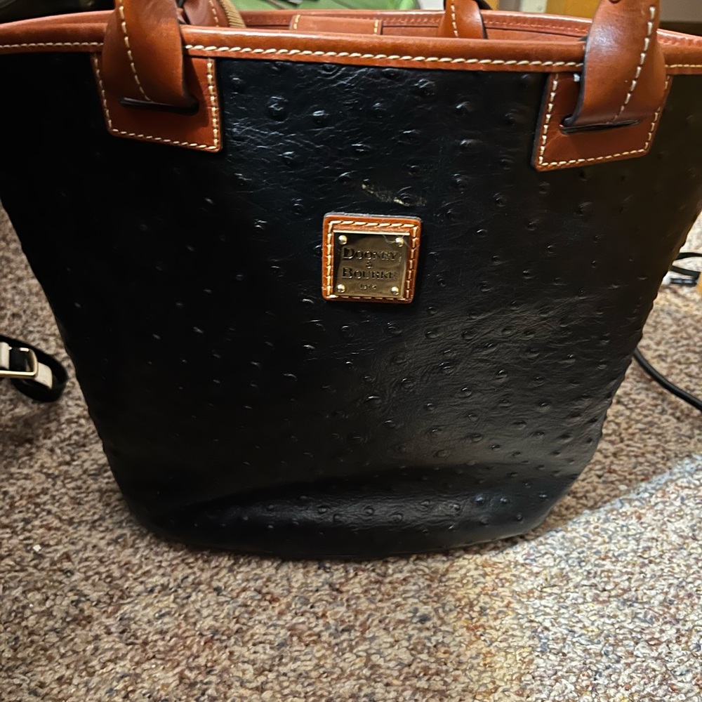 Dooney & Bourke Black Leather Tote Bag